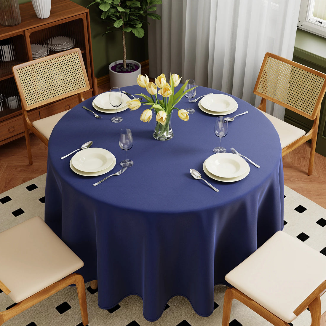 nappe bleu marine mariage​ 