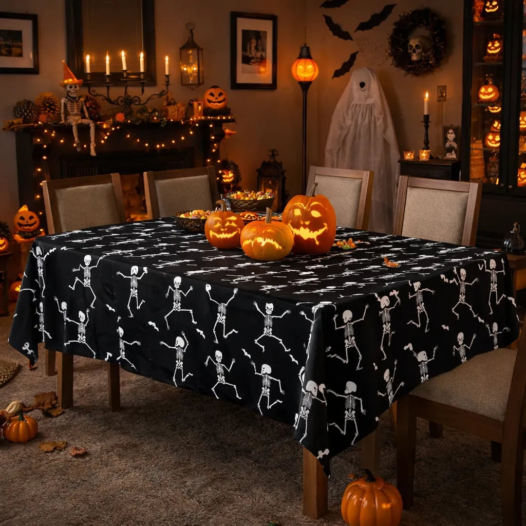 nappe halloween squelette dansant 