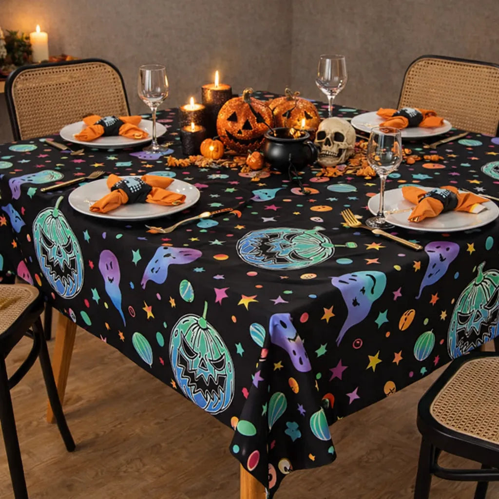 nappe noire à motifs halloween design original