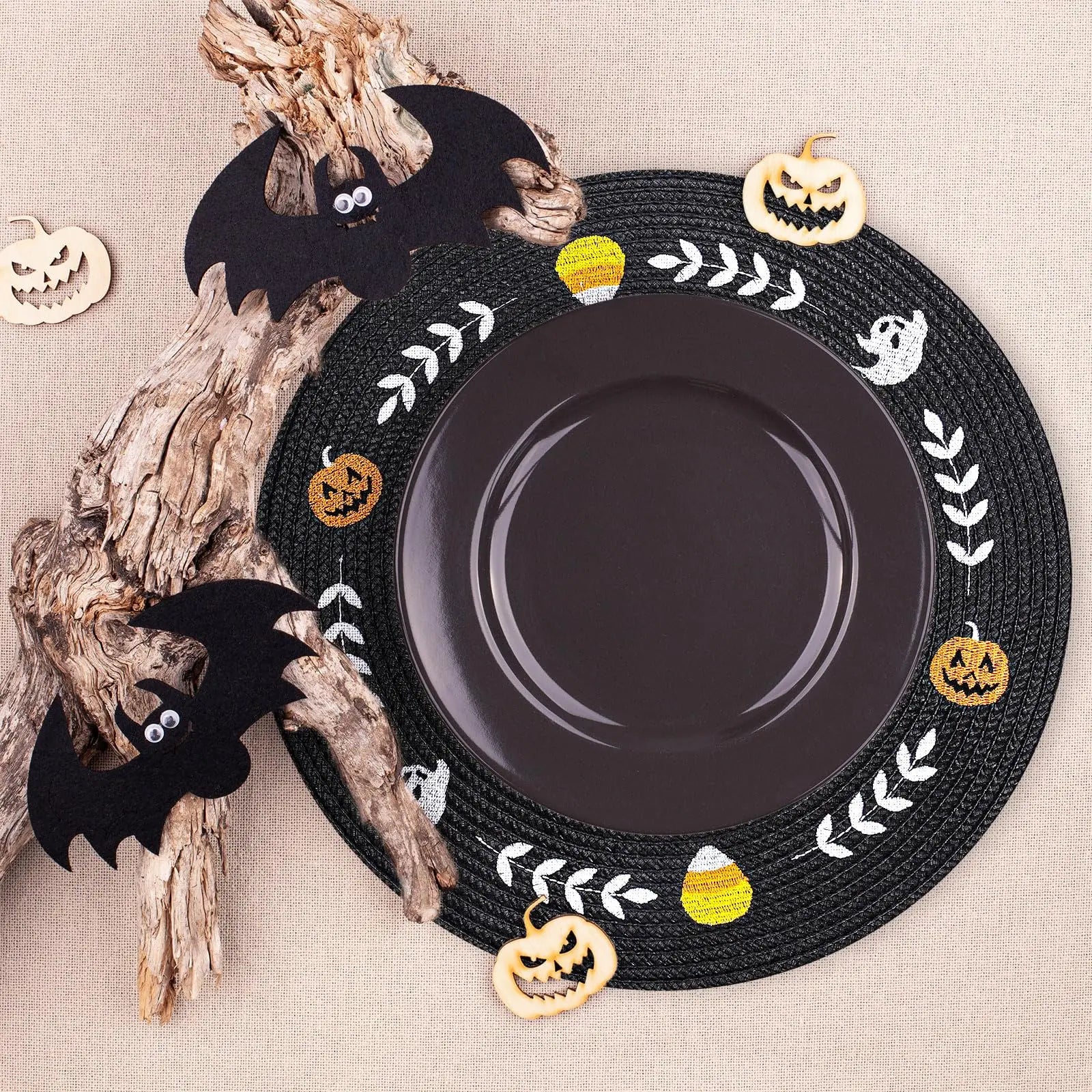 napperon rond halloween élégant spécial