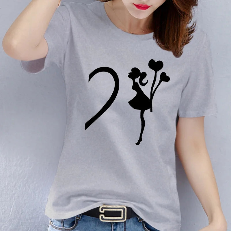 t-shirt saint-valentin original pour couple  jolie