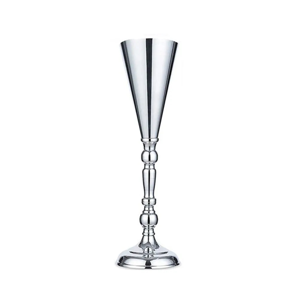 vase centre de table mariage argenté​ 