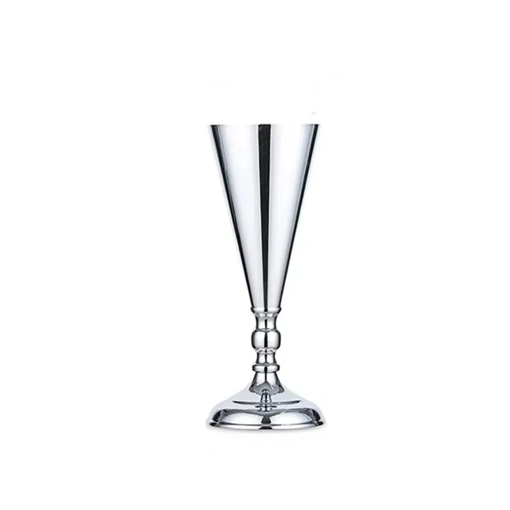 vase centre de table mariage argenté​ unique